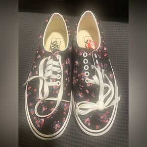 Vans floral print Women’s 10